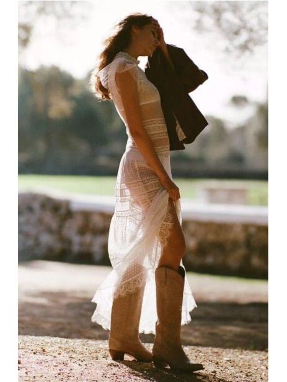 Anthropologie Lace Twofer Maxi Dress / M / NWT / $158 MSRP / SOLD OUT